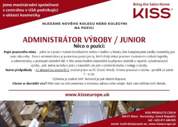 PRACOVNÍ PŘÍLEŽITOST: ADMINISTRÁTOR VÝROBY JUNIOR