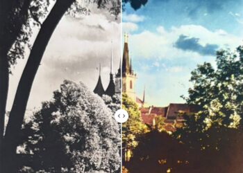 POHLED NA LOUNSKÝ KOSTEL