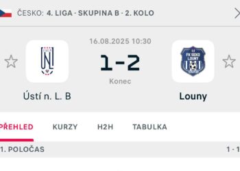 LOUNY VEZOU TŘI BODY Z ÚSTÍ