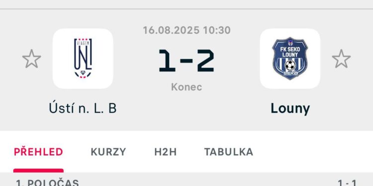 LOUNY VEZOU TŘI BODY Z ÚSTÍ