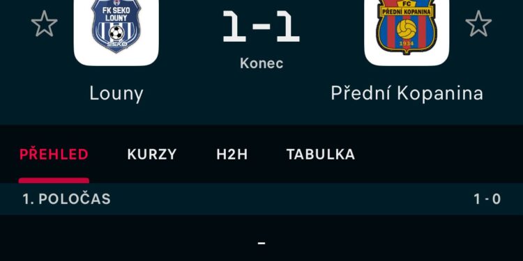 LOUNY – P. KOPANINA 1:1