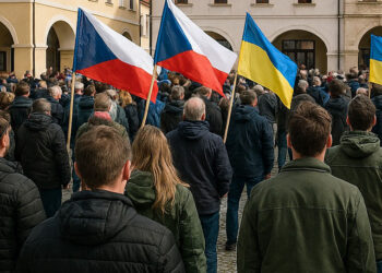 SHROMÁŽDĚNÍ K VÁLCE NA UKRAJINĚ