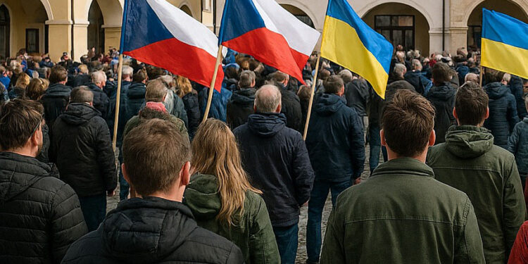 SHROMÁŽDĚNÍ K VÁLCE NA UKRAJINĚ