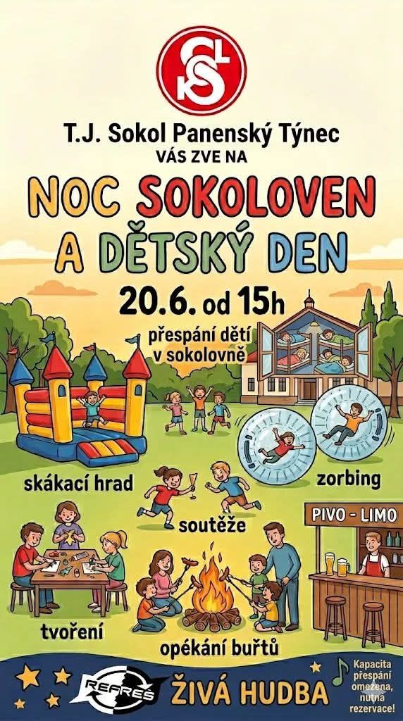 Noc sokoloven a dětský den