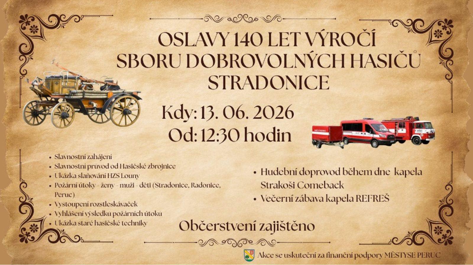 Oslavy 140 let SDH Stradonice