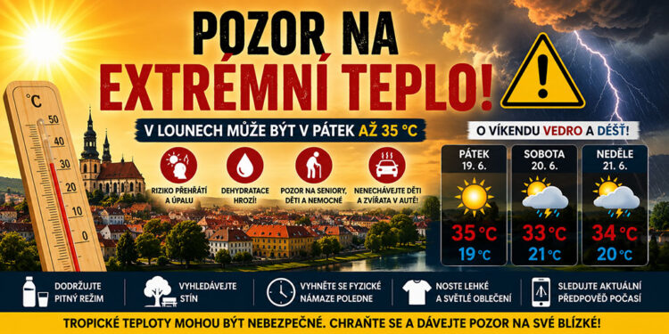 POZOR NA EXTRÉMNÍ TEPLOTY