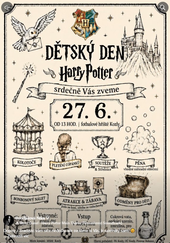 dětský den Kozly
