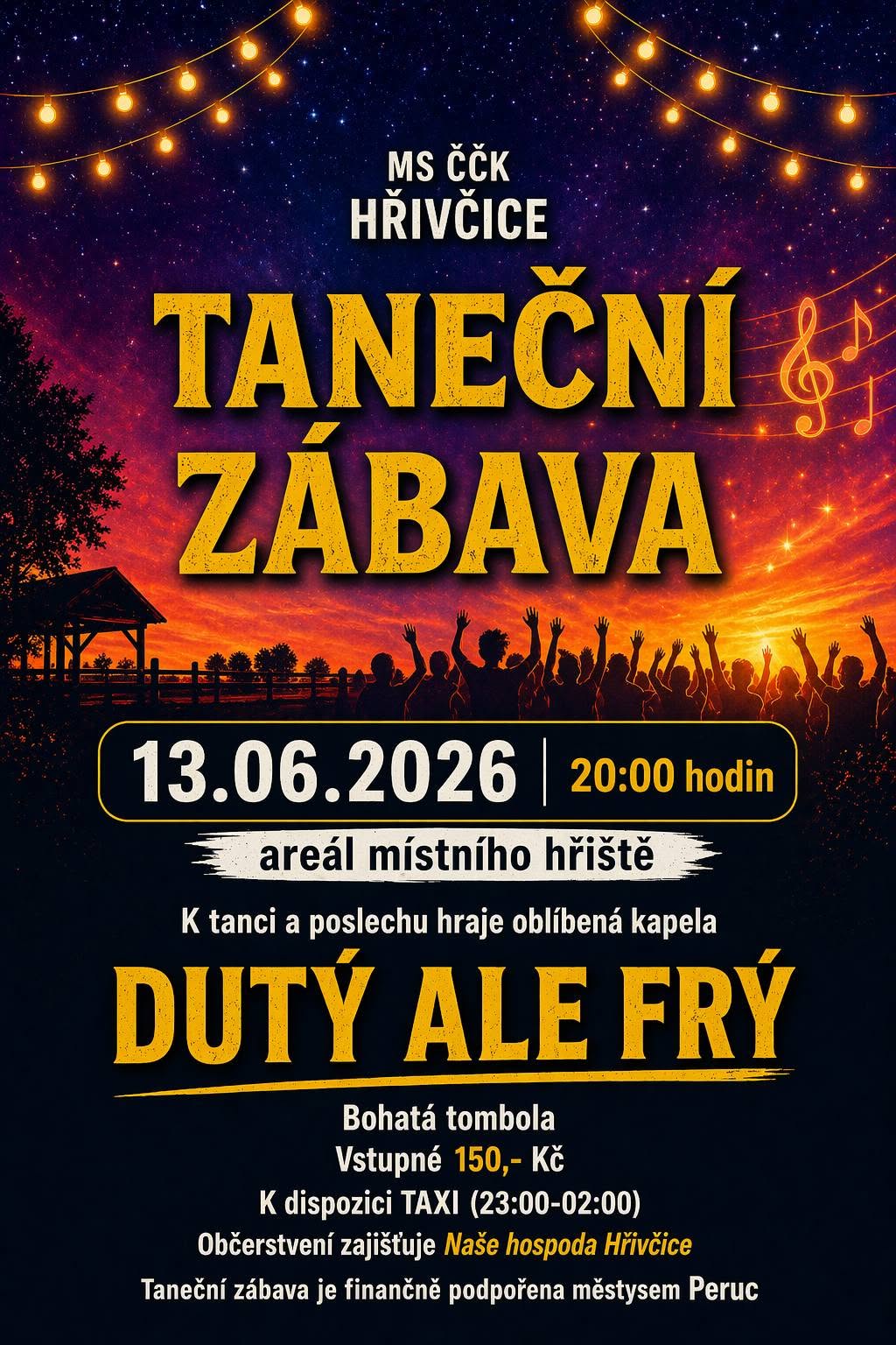 taneční zábava Hřivčice