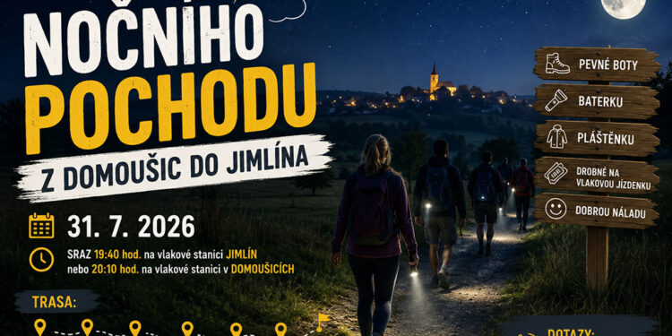 NOČNÍ POCHOD Z DOMOUŠIC DO JIMLÍNA